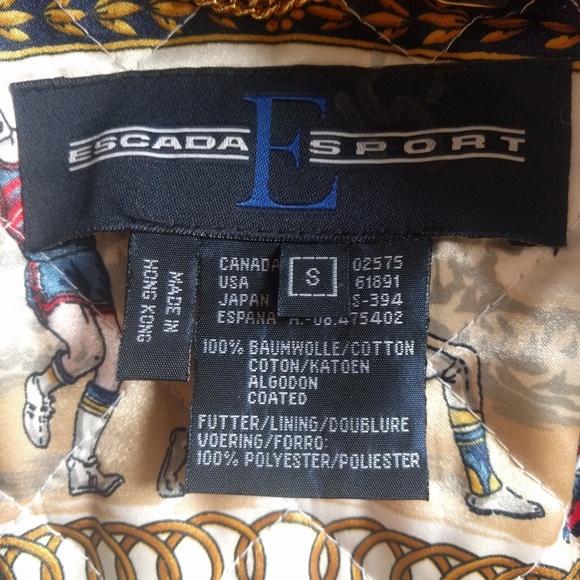 **SALE** Escada Coat W/ Awesome Sport Lining - Picture 8 of 11